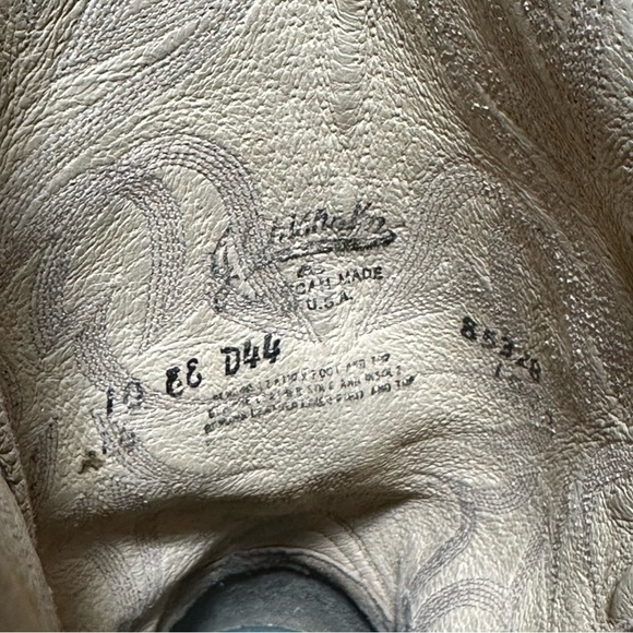 J. Chisholm Vintage Cowboy Boots Brown Leather Men’s Size 10 EE Wide Made in USA - Picture 5 of 8